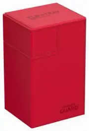 Ultimate Guard Flip`n`Tray 80+ XenoSkin Monocolor Red