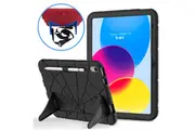 StylePro, iPad 10th and 11th generation Supershell, kids case with shoulder strap, black