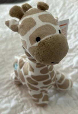 New NWT Carter's Just One You Plush Giraffe Blue Star Baby Rattle