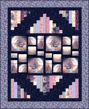 Quilt Kit - Pickets - 55" X 67" Spirit Of The Heron Panel Quilt - Top & Binding