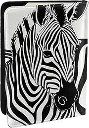 [JEJEA] Zebra Print Print Travel Organizer Credit Cards Case Passport BookPassport Holder Cover Wallet forTraveling,, Black, One Size
