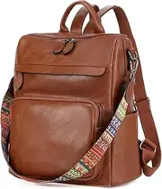 [RAVUO] Backpack Purse,Fashion Women Large Convertible Leather Backpack Travel Shoulder Bag Handbags Daypack