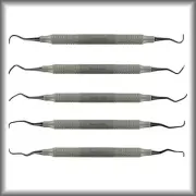 IMPLANT SCALER & CURETTES SET (#SISC) -SET OF 5