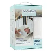 Airwrap Mesh Cot Liner 4 Sides White