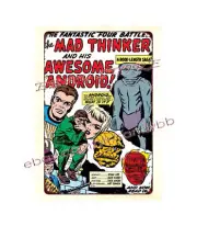 1960s comic art The Mad Thinker Awesome Android Fantastic four metal tin sign