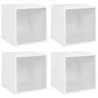 Tv Cabinets 4 Pcs White 37X35x37 Cm Engineered Wood Wood TV Stands & Entertainme