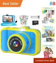 Kids Digital Camera, One Button Operation, 3.5" Screen, Creative Snapshots