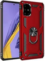 nh Case Samsung Galaxy A51, with Magnetic Ring Holder 360 Degree Full Body Protective Silicone Personalised Tough Armor Phone Case with Screen Protector for Samsung Galaxy A51 -Red