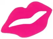Lot of 100 Tanning Bed Body Stickers Pink Fuchsia Lips Tattoo