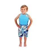Ocean Pacific Boys 2-Piece Set - Blue Swim Floatation Trainer and Surf Shorts