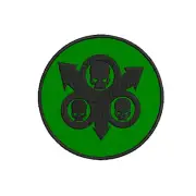 Three Skulls Patch Embroidered Iron-On Applique Chapter Badge Gaming Table-Top