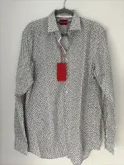HUGO BOSS RED TAG Koey Multi NEW Men's Slim Fit CASUAL SHIRT Sz US 16