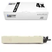 4x Eurotone Eco Cartridge Black for OKI C-3300-N C-3450-N C-3600-N C-3400-N