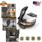 Electric Tortilla Press with Temperature Control - Non-Stick Roti Maker Machine