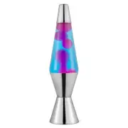LAVA® Lamp - 14.5" Techno Chrome - The Original Motion Light - Pink and Blue