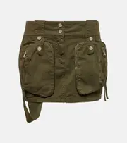 [Blumarine] Blumarine Cotton twill miniskirt AU 4 green