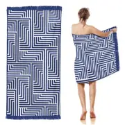 LAZY DAYZ Beach Towel Large Bath Pool Travel Spa Towels Quick Dry with Tassel