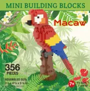 Impact Photographics - Macaw Mini Building Blocks Set - 92146