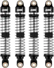 INJORA 59 mm Shock Absorber with Longer Thread Oil Damper for TRX4M Upgrade 1/18 RC Crawler, Black