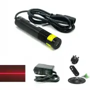 Positioning Line 650nm 100mW Red Laser Diode Module 5V Adapter 18mm Holder