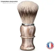 Thiers Issard Silvertip Badger & Boar Shaving Brush Horn Handle | Made in France