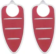 2 Pcs 3 Buttons Car Remote Key Fob Button Pads Compatible with Alfa Romeo Mito Giulietta Rubber Keypad for Auto Car Smart Remote Replacement Parts, Red