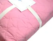 Pottery Barn Kids Coral Blush Sea Shell Stitched Cotton Twin Quilt New