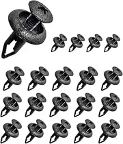 AIMALL 20X Plastic Retainer Clips for Chevrolet, Mercedes-Benz, BMW - Durable Front Panel Fender Fasteners, Universal Black, Easy Installation