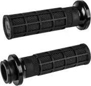 NEW ODI LOCK ON WAFFLE STYLE GRIPS BLACK / BLACK FOR TBW / 206-40043