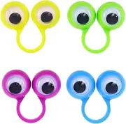 50 Pcs Big Eyes Toys Finger Puppet Educational Toys Fingers Googly Eye Hand Puppet Toys for Toddlers Rings Eye Finger Eyes Basket for Kids Eyeballs Rings for Kids Finger Toy