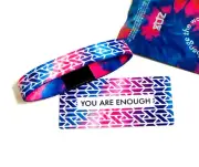 ZOX **YOU ARE ENOUGH** Silver Single Small MYS/FG Wristband W/CARD NIP