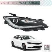 Headlight Assy For 15-17 Chrysler 200 Halogen Chrome Trim W/LED DRL Passenger RH (for: Chrysler)