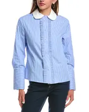 REVERIEE Peter Pan Collar Shirt
