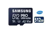 Samsung 512GB PRO Ultimate MicroSD UHS-I Temperature Proof & Water Proof