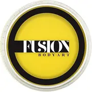 Fusion Body Art Pro Face Paint | Prime Bright Yellow (32g), Professional Quality Water Activated Face and Body Paint Supplies Single Makeup Cake Hypoallergenic, Non-Toxic, Safe, Vegan