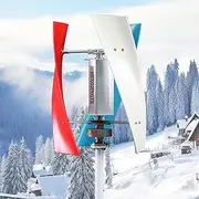 HENGJINGTR 1000W-1500W 3 Blade Wind Vertical Generator 3 Phase AC Permanent Magnet Generator Wind Turbine Kit with Controller for Hybrid Wind Solar System,12V/24V/48V/220V,220V