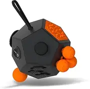 (A1 Black) - Fidget Dodecagon -12-Side Fidget Toy Relieves Stress and Anxiety Anti depression cube for Children and Adults with ADHD ADD OCD Autism (A1 Black)