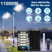 Solar Wall Lights Pathway Motion Sensor 11000W 1028 LED Bulb Outdoor Waterproof