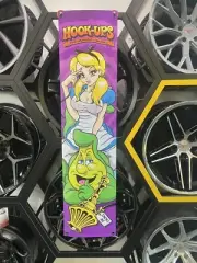 Hook-Ups Skateboard Banner Alice’s Wonderland 2 Re-Issue 12" X 48" KO Ver.