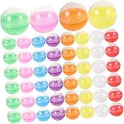 100Pcs Fillable Clear Containers Easter Balls for Vending Machines Party Decorations Easy Open Design for Candy