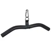 Rope Machine Accessories Curl Bar Cable Attachment Fitness Pull-Ups Straight Bar Length 48 cm for H black