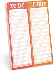 Knock Knock to Do/to Buy Perforated Note Pad, to Do List & Shopping List Notepad & Skinny Pad, 60 Perforated Sheets, 6 x 9-inches