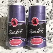 NEW 2 Pansy maxilock 3000Yd spools 100% polyester overlock sewing thread TEX 27