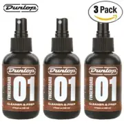 3-PACK Dunlop 6524 Formula 65 Fingerboard 01 Cleaner & Prep 4 Fl Oz