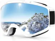 Findway Ski Goggles OTG - over Glasses Snow/Snowboard Goggles for Men, Women & Y