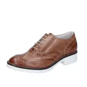 Women's Shoes CROWN 36 Eu Classic Brown Leather BZ932-36