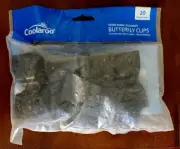Coolaroo Black Butterfly Clips Attachments 20pk Shade Fabric Accessory
