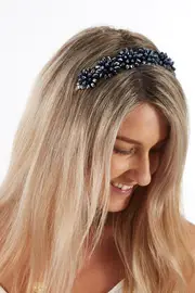 Flower Detail Headband Fascinator--MOT-FS254