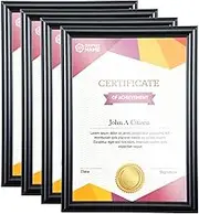 [4PCE] Home Master A4 Document & Certificate Frame, Protect and Showcase Your Documents, Ideal for Home or Office Use