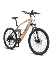 [Progear] E-Trail Dual Suspension 250w Electric MTB Mountain Bike 27.5x18 Inch in Sandstorm